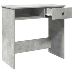 Berkfield Home Desk Concrete Grey 80x40x75 cm Engineered Wood - Size: 80 x 40 x 75 cm - thumbnail 4