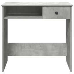 Berkfield Home Desk Concrete Grey 80x40x75 cm Engineered Wood - Size: 80 x 40 x 75 cm - thumbnail 5