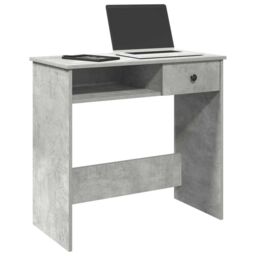 Berkfield Home Desk Concrete Grey 80x40x75 cm Engineered Wood - Size: 80 x 40 x 75 cm - thumbnail 1