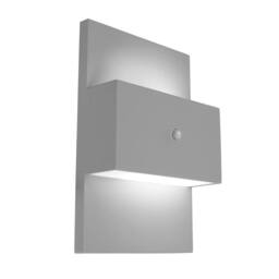 Netlighting Geneve Outdoor 1 Light Wall Light with PIR Aluminium E27 in Grey