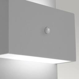 Netlighting Geneve Outdoor 1 Light Wall Light with PIR Aluminium E27 in Grey - thumbnail 4