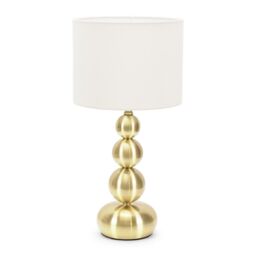 ValueLights Marissa Stacked Ball Table Lamp Light in Gold - thumbnail 2