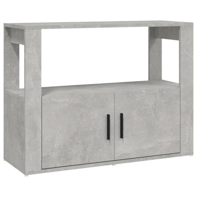 Berkfield Home Sideboard Concrete Grey 80x30x60 cm Engineered Wood - Size: 80 x 30 x 60 cm - image 1