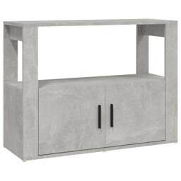 Berkfield Home Sideboard Concrete Grey 80x30x60 cm Engineered Wood - Size: 80 x 30 x 60 cm - thumbnail 1