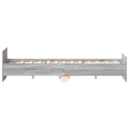 Berkfield Home Durable Bed Frame with Headboard & Footboard Grey Sonoma 120x200 cm - Size: Small Double - thumbnail 6