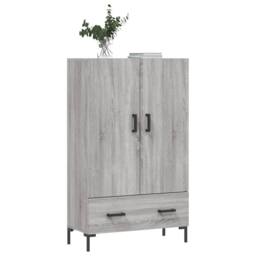 Berkfield Home Highboard Grey Sonoma 69.5x31x115 cm Engineered Wood - thumbnail 1
