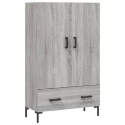 Berkfield Home Highboard Grey Sonoma 69.5x31x115 cm Engineered Wood - thumbnail 3