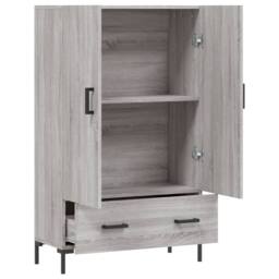 Berkfield Home Highboard Grey Sonoma 69.5x31x115 cm Engineered Wood - thumbnail 5