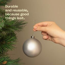 Christmas Village Christmas Bauble Hooks Set of 200 - Silver/Gold in Silver - Size: 200 Pieces - thumbnail 6