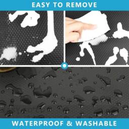EONLION Black 55- Non Slip Grip Mat Roll Matting - Size: 100 cm x 100 cm - thumbnail 5