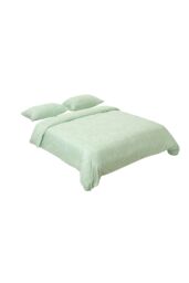 Living and Home 3Pcs Double Bedding Printed Duvet Cover with 2 Pillowcase Set in Green - thumbnail 4