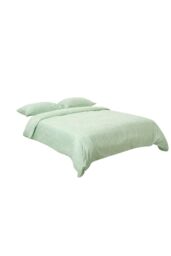 Living and Home 3Pcs Double Bedding Printed Duvet Cover with 2 Pillowcase Set in Green - thumbnail 2