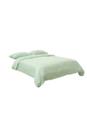 Living and Home 3Pcs Double Bedding Printed Duvet Cover with 2 Pillowcase Set in Green - thumbnail 3