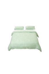 Living and Home 3Pcs Double Bedding Printed Duvet Cover with 2 Pillowcase Set in Green - thumbnail 1
