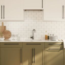 Berkfield Home Cabinet Handles 5 pcs Black 320 mm Stainless Steel - thumbnail 4