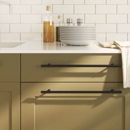 Berkfield Home Cabinet Handles 5 pcs Black 320 mm Stainless Steel