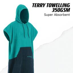Osprey Action Sports Osprey Poncho Towel for Men & Women in Blue - thumbnail 6