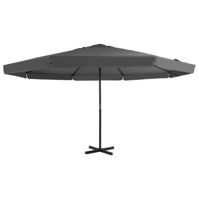 Berkfield Home Outdoor Parasol with Aluminium Pole 500 cm Anthracite in Black - image 1