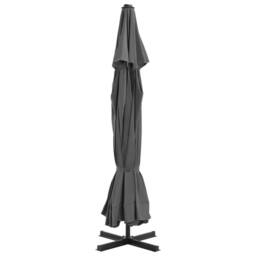 Berkfield Home Outdoor Parasol with Aluminium Pole 500 cm Anthracite in Black - thumbnail 3