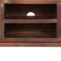 Berkfield Home TV Cabinet Solid Acacia Wood Vintage 118x30x40 cm in Brown - Size: 118 x 30 x 40 cm - thumbnail 6