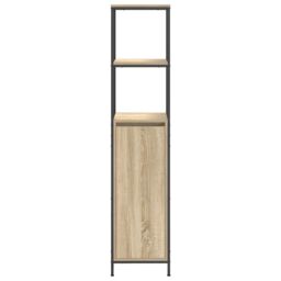 Berkfield Home Bathroom Cabinet with Shelves Sonoma Oak 36x35x165 cm in Brown - Size: 36 x 35 x 165 cm - thumbnail 6