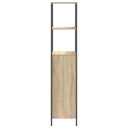 Berkfield Home Bathroom Cabinet with Shelves Sonoma Oak 36x35x165 cm in Brown - Size: 36 x 35 x 165 cm - thumbnail 7