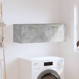 Berkfield Home Wall Cabinet Concrete Grey 100x36.5x35 cm Engineered Wood - thumbnail 2