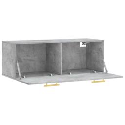 Berkfield Home Wall Cabinet Concrete Grey 100x36.5x35 cm Engineered Wood - thumbnail 6