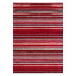The Rug Shop UK Red Handmade Modern Easy to clean Striped Area Rug - Size: 200 cm x 280 cm - thumbnail 4