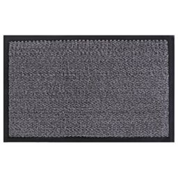 JVL Heavy Duty Commodore Vinyl Backed Barrier Door Floor Mat, 40x60cm, Grey - Size: 40 cm x 60 cm - thumbnail 2