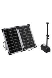 Living and Home 20W Outdoor Solar Fountain Pump Kit in Black - thumbnail 2