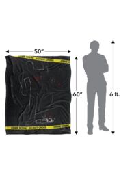 ViacomCBS/Nickelodeon Csi Outline Silky Touch Super Soft Throw Blanket 152 X 127 cm in White - thumbnail 5