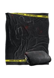 ViacomCBS/Nickelodeon Csi Outline Silky Touch Super Soft Throw Blanket 152 X 127 cm in White - thumbnail 2