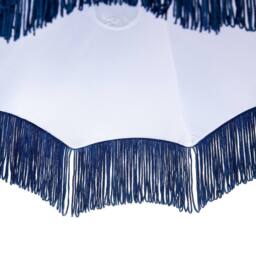 Happy Homewares Classic Victorian Style Empire Pendant Shade in Midnight Blue Fabric - Size: 12 inches - thumbnail 4