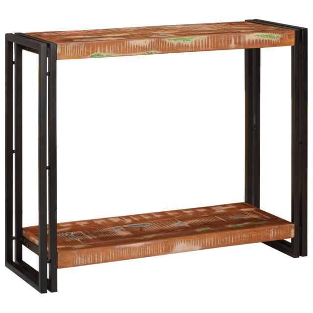 Berkfield Home Console Tables Multicolour 90 x 33 x 75 cm Solid reclaimed wood - image 1