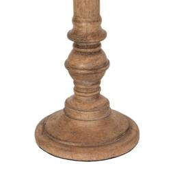 Lemon Pavilion Furniture and Decor Solenne Table Lamp with Edged Linen Shade - L41 x W41 x H79 cm - Brown - thumbnail 3