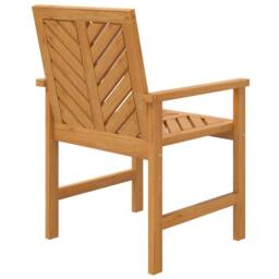 Berkfield Home Beautiful Garden Dining Chairs 4 pcs Solid Wood Acacia in Brown - thumbnail 6