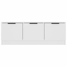 Berkfield Home TV Cabinet White 102x35x36.5 cm Engineered Wood - thumbnail 7