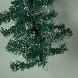 Samuel Alexander 2.7m x 25cm Plain Green Christmas Garland with 200 Tips - Size: 2.7m x 25 cm - thumbnail 7