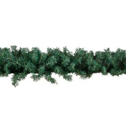 Samuel Alexander 2.7m x 25cm Plain Green Christmas Garland with 200 Tips - Size: 2.7m x 25 cm - thumbnail 8