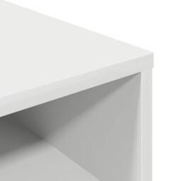 Berkfield Home Book Cabinet White 34x31x80 cm Engineered Wood - Size: 34 x 31 x 80 cm - thumbnail 7