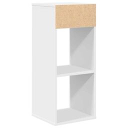 Berkfield Home Book Cabinet White 34x31x80 cm Engineered Wood - Size: 34 x 31 x 80 cm - thumbnail 6