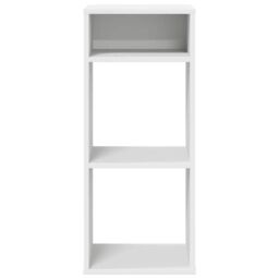 Berkfield Home Book Cabinet White 34x31x80 cm Engineered Wood - Size: 34 x 31 x 80 cm - thumbnail 4