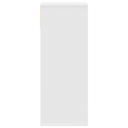 Berkfield Home Book Cabinet White 34x31x80 cm Engineered Wood - Size: 34 x 31 x 80 cm - thumbnail 5