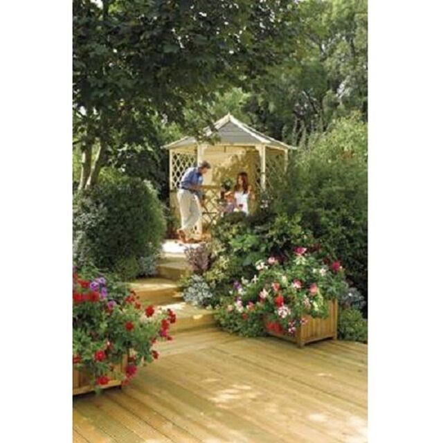 Rowlinsons Gainsborough Gazebo - L260 x W300 x H270 cm in Brown - image 1