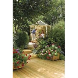 Rowlinsons Gainsborough Gazebo - L260 x W300 x H270 cm in Brown - thumbnail 1