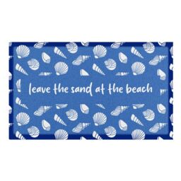 Artsy Mats Leave The Sand At The Beach Doormat (70 x 40cm) in Blue - Size: 40 cm x 70 cm - thumbnail 2