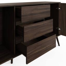 GFW Rowan Large Sideboard in Walnut - thumbnail 6