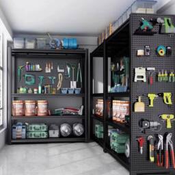 EONLION 5 Tier Boltless Garage Storage Shelving Steel Racking in Black - Size: 1000mm × 2000mm - thumbnail 4