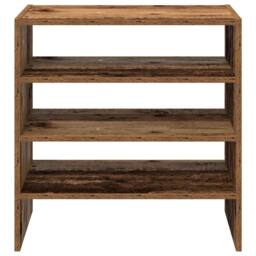 Berkfield Home Shoe Racks 2 pcs Stackable Old Wood 60x30x30.5 cm in Brown - thumbnail 4